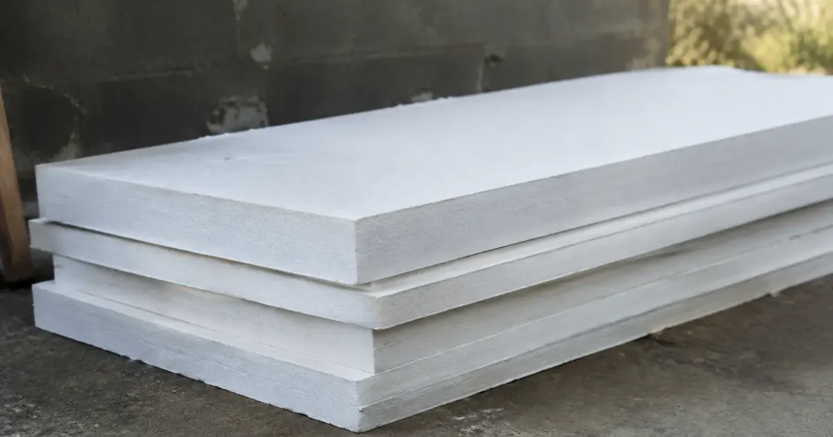 Panneau blanc pose horizontale structure isolation plate