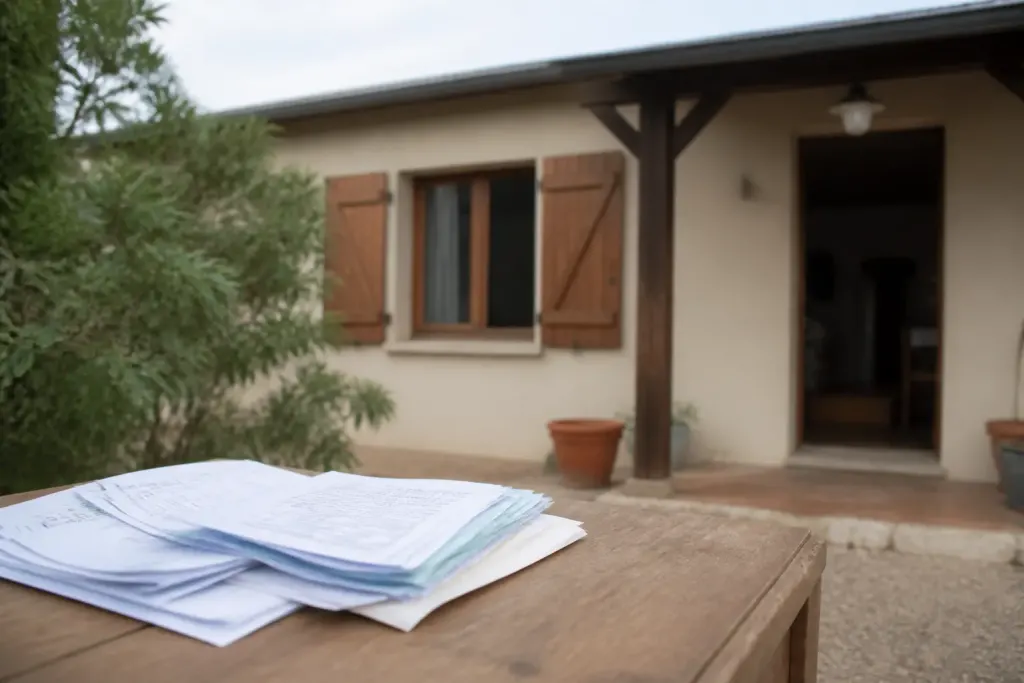 Maison avec avis municipal et documents officiels